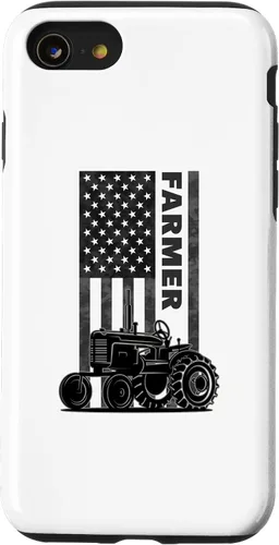Vista 13 de Funda para iPhone 11 Pro Max para tractores agrícolas patrióticos de Estados Unidos con bandera estadounidense