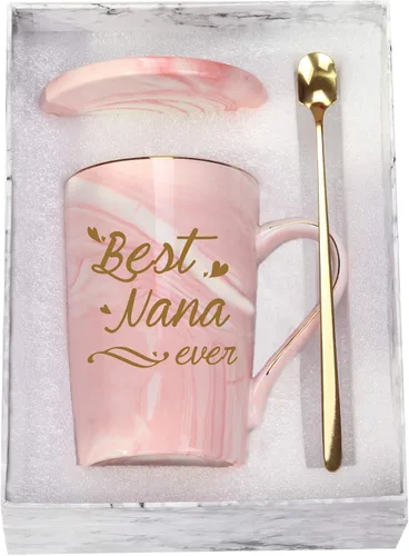 Vista 8 de Taza Best Nana Ever Taza de Café Best Nana Taza Nana Regalos Cumpleaños Día de las Madres Regalos para Mamá Abuela de Nietos Nieta Nieto Nietos Gris