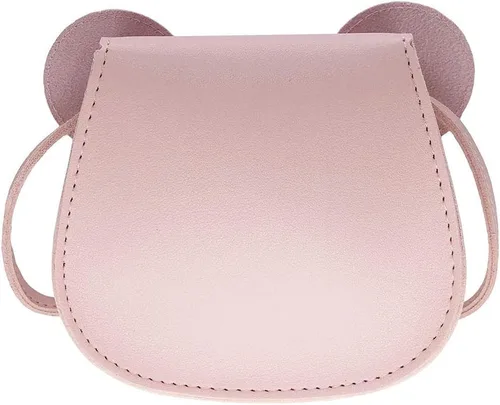 Vista 2 de Mini bolso cruzado de hombro para niñas pequeñas con lindo lazo de oreja de ratón