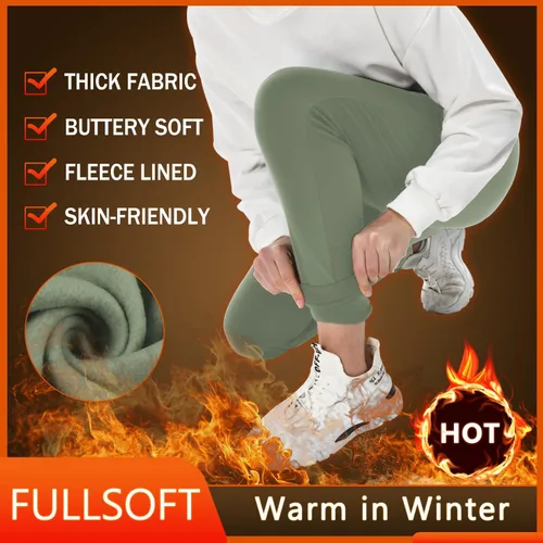 Vista 2 de FULLSOFT - Pantalones deportivos con bolsillos para mujer, para practicar yoga, entrenar y correr