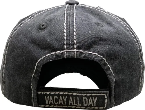 Vista 6 de Funky Junque - Gorra de béisbol para mujer, estilo vintage, con parche bordado, aspecto gastado, sin estructura