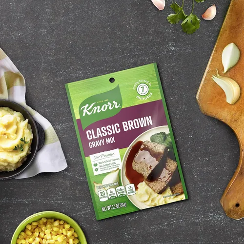 Vista 11 de Knorr Mezcla de salsa para deliciosas comidas fáciles y guarniciones, salsa marrón clásica sin sabores artificiales, sin MSG añadido 1.2 oz