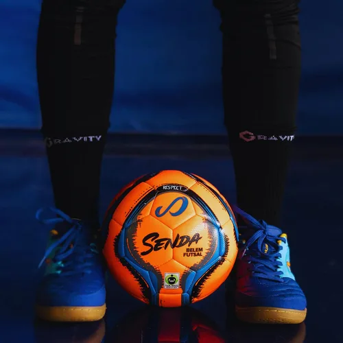 Vista 7 de Senda Belem Balón de Futsal para Entrenamiento Naranja/Azul/Gris/Negro