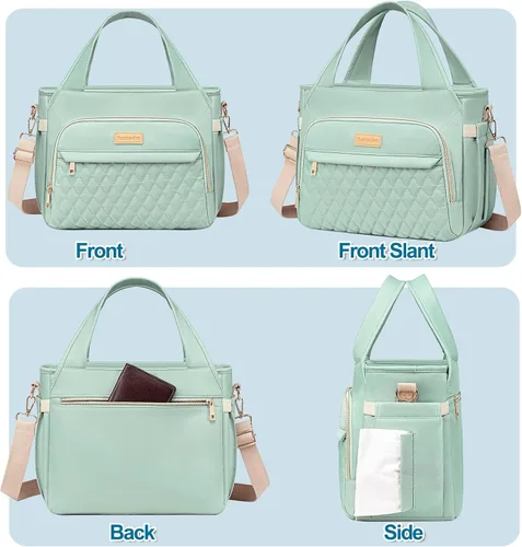 Vista 8 de Bolsa de Almuerzo Lonchera para Mujeres - Bolsa Térmica Aislada para Mujeres y Hombres, Grandes Bolsas de Almuerzo para Mujeres a Prueba de Fugas