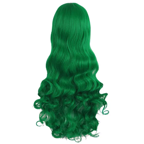Vista 53 de Peluca MapofBeauty Lolita para disfraz, cabello largo, rizado, con coleta, Blanco
