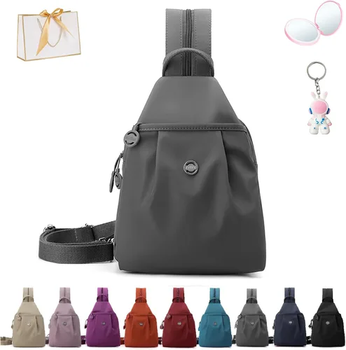 Vista 9 de Bolsa de viaje impermeable de 2 vías, nueva bolsa de mano 3 en 1 con Oxford impermeable, bolsa cruzada antirrobo de viaje para mujer