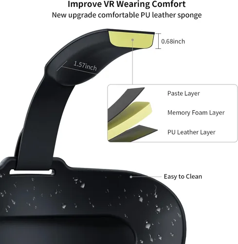 Vista 4 de ANNAPRO Battery Head Strap Compatible with Meta Quest 3SQuest 33S Xbox Edition, Elite Strap with 6500mAh Battery Fast Charging for Meta Quest 3S3