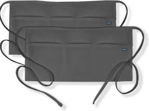 Vista 11 de Adar - Delantal universal para cinturón, paquete de 2 unidades, delantal unisex Negro