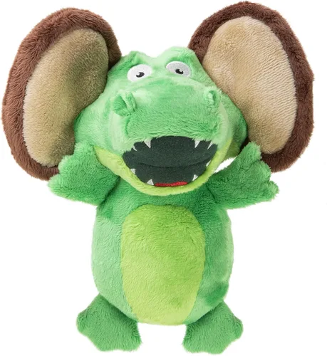 Vista 12 de goDog Crazy Hairs León Juguete de Perro de Peluche Silencioso, Tecnología de Guardia de Masticado - Marrón Claro, Pequeño Tan Lion (pelos locos)