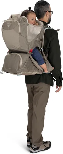 Vista 13 de Osprey Poco LT Lightweight Child Carrier Backpack - Compact, Travel-Ready Kid Carrier with Sunshade and Adjustable Fit - Lightweight, Comfortable