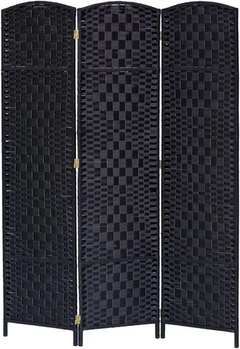 Vista 7 de Legacy Decor 8 Panels Room Divider Privacy Partition Screen Bamboo Fiber Natural Color 5.9 ft High X 11.7 ft Wide