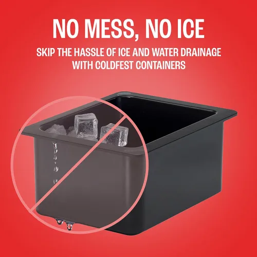 Vista 6 de Cambro 26CF148 - Sartén para alimentos fríos - Cold Fest - Caja de tamaño medio de 1