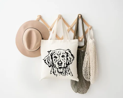 Vista 4 de Pet Studio Art Bolsa de mano para perros, Golden retriever
