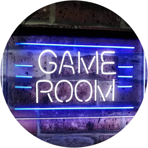 Vista 9 de ADVPRO Game Room Man Cave Bar Display Dual Color LED Neon Sign Azul y Rojo 12 "x 8.5" st6s32-i2338-br azul y Red