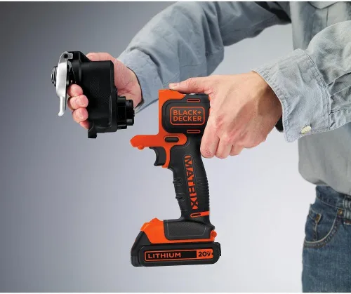 Vista 4 de BLACK+DECKER Accesorio de herramienta oscilante de matriz con bolsa de herramientas con cremallera de boca ancha de 16 pulgadas