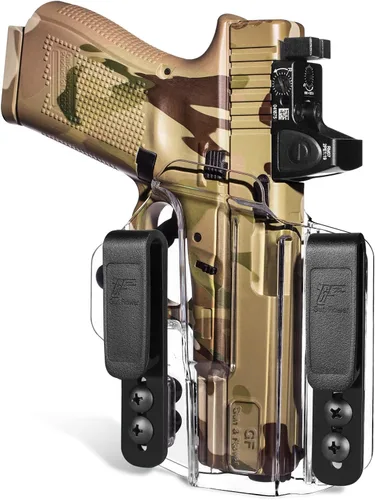 Vista 7 de GUN & FLOWER Funda de pistola IWB para transporte oculto, compatible con S&W M&P Shield Plus/Shield/Shield M2.0 9mm/.40 con cañón de 3.1''.
