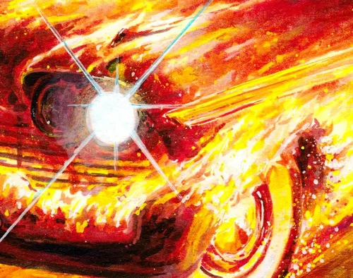 Vista 2 de Christine - 1958 Fury Signed Art Print Arte de pared (sin marco)