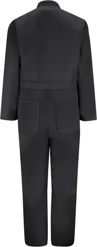Vista 7 de Red Kap Men's Twill Action Back Coverall With Chest Pockets - Mechanic Coveralls With Concealed Zippers Negro