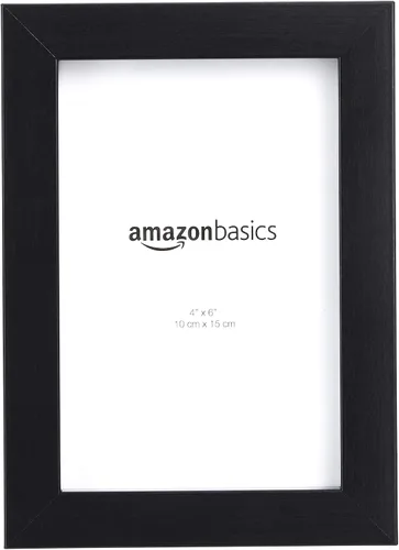 Vista 2 de Amazon Basics Marco rectangular para fotos, 6 x 4 pulgadas, paquete de 5, color negro