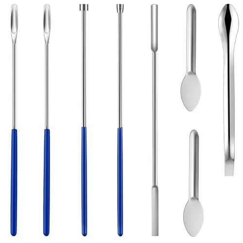 Vista 2 de Kits de máquina de llenado de cápsulas de 8 piezas para relleno de cápsulas de píldoras vacías, suministros para el hogar y laboratorio - Espátula