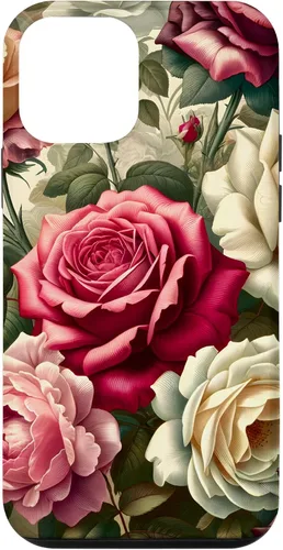 Vista 15 de Funda con diseño floral para iPhone 16 con diseño floral estilo victoriano