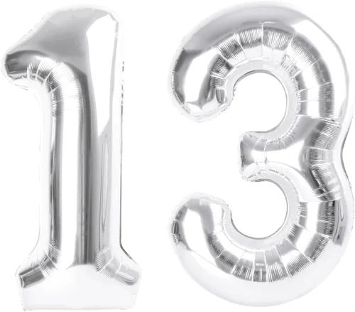 Vista 450 de Globos con números de 40 pulgadas, color negro, para decoraciones de cumpleaños de 10 a 100 años Jumbo 40In & Vibrant Color, With Hanging Holes