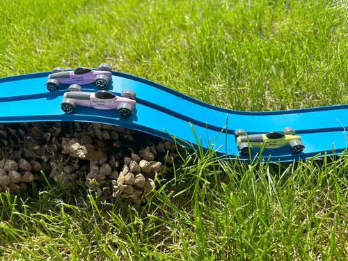 Vista 4 de Blu Track® Classic - Juego de iniciación de 15 pies, pista de carreras