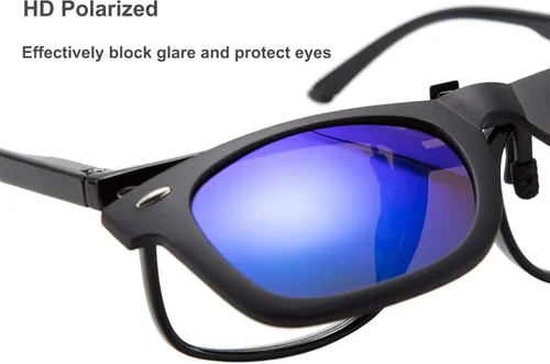 Vista 4 de FEISEDY clásico polarizado rectangular clip gafas de sol hombres mujeres para gafas graduadas B2605