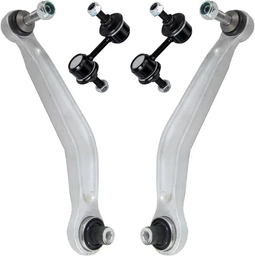 Vista 148 de Detroit Axle - 4 piezas de brazos de control traseros para Ford C-Max, Focus, Mazda 3 5, Volvo C30, C70, S40, V50, 4 brazos de control superiores e