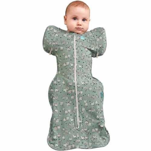 Vista 27 de Love to Dream Swaddle Up 2-in-1 Transition Bag 1.0 TOG, 8-13 lbs, Olive Big Sky Charcoal
