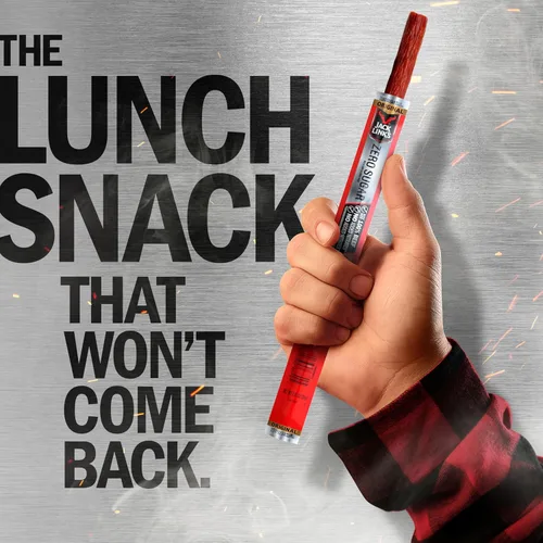 Vista 5 de Jack Link's Original Zero Sugar Beef Sticks – Palitos de carne de 0.92 oz – Snacks proteicos listos para comer – 0.18 oz de proteína por porción