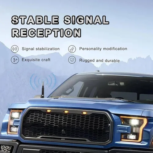 Vista 4 de Miytsya Antena de bala para camión de coche para GM Chevy Silverado 1500 2500 3500 HD Avalanche GMC Sierra 1500 2500 3500 Denali Accesorios