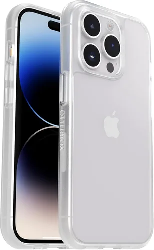 Vista 7 de OtterBox Funda para iPhone 14 Pro Max (solamente) Prefix Series, cristal negro (negro/transparente), ultrafina, apta para bolsillo, bordes elevados