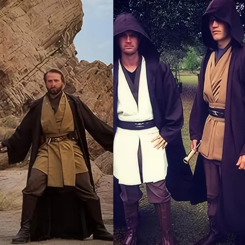 Vista 14 de Men's Cosplay Cloak Robe Costume Halloween Tunic Hooded Uniform