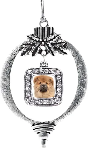 Vista 131 de Inspired Silver - Nana púrpura - Adorno de Navidad plateado - Adorno cuadrado para árbol de Navidad con circonita cúbica - Decoración colgante