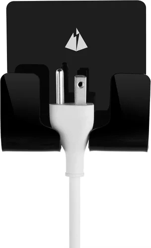 Vista 5 de Soporte de pared adhesivo para teléfonos inteligentes iPhone Montura para batería externa de pared (Negro)