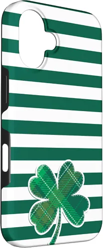 Vista 3 de Funda de trébol verde para iPhone 16 Día de San Patricio