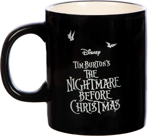 Vista 3 de Disney The Nightmare Before Christmas Halloween Taza de cerámica de 16 onzas Pesadilla antes de Navidad Halloween