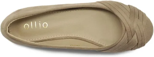 Vista 6 de Ollio - Zapatos planos estilo bailarina para mujer
