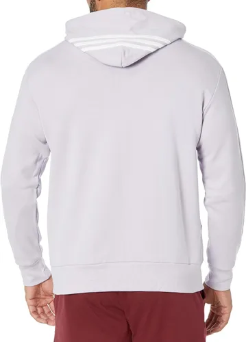 Vista 2 de adidas Sudadera con capucha de felpa francesa de 3 rayas Essentials para hombre de talla alta