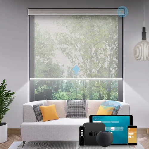 Vista 13 de SmartWings Persianas motorizadas con 5% de apertura, funcionan con Homekit Z-Wave Alexa SmartThings Google, persianas inteligentes con filtro de luz