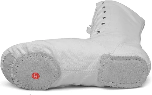 Vista 7 de MSMAX Botas de baile para adultos, zapatillas de ballet y jazz