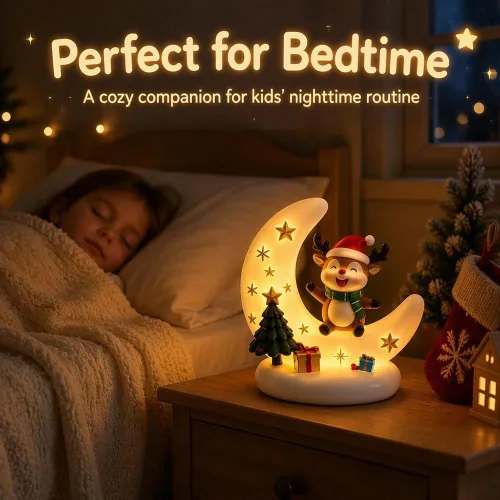 Vista 5 de Luces nocturnas de Navidad, 2027 nueva figura de luna de Papá Noel con luz Muñeco de nieve