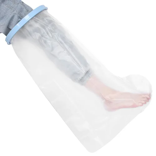 Vista 3 de Protective Leg Cast Cover for Adults 71cm Elastic Shower Protector for Foot/Leg Wounds/Fractures Reusable & High Sealing Silicone + PVC