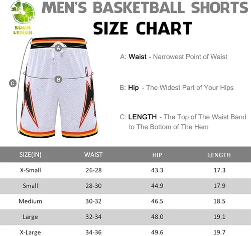 Vista 7 de BOOMLEMON Pantalones cortos de baloncesto para hombre, pantalones cortos de entrenamiento de gimnasio, pantalones cortos deportivos de malla