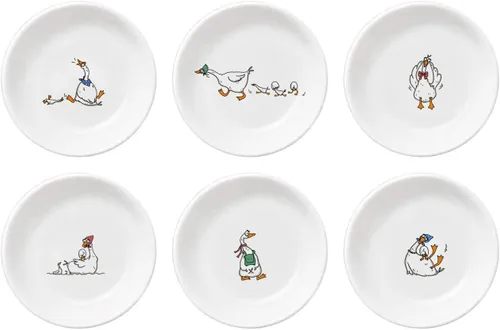 Vista 14 de Divertidos platos de cerámica con diseño de vaca y pájaro de caricatura, platos de condimentos, cuencos de sushi y soja, platos de aperitivo, platos