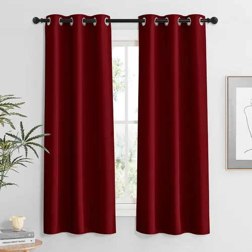 Vista 99 de RYB HOME - Cortinas para armario de 36 pulgadas, cortinas para oscurecer la habitación con ojales resistentes a la oxidación, cortinas de Aqua
