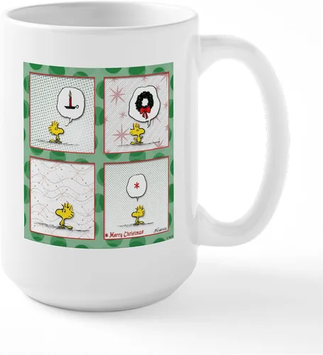 Vista 168 de CafePress SNOOPY Joe Cool - Taza de café de cerámica (15.0 fl oz)