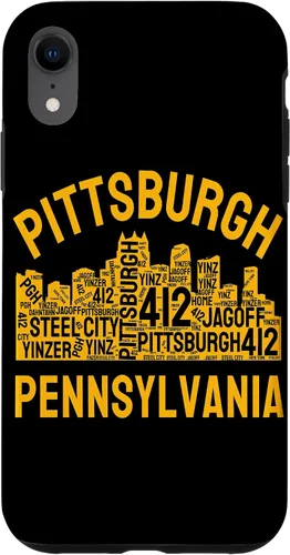 Vista 25 de Carcasa para iPhone 16 Pittsburgh Pennsylvania Steel City Skyline 412 Yinz Home