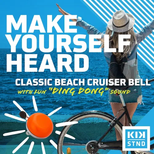 Vista 2 de Classic Beach Cruiser Ding Dong - Timbre para bicicleta, varios